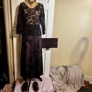 Surrealist Wms Mesh Lace Floral Sheer Embroidery Whimsigoth Fairy Grunge Top M